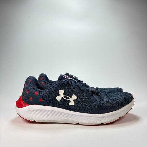 Under Armour Charged Pursuit 3 Blue Running Shoes Women's Size 11 Men's 9.5 - Picture 1 of 10
